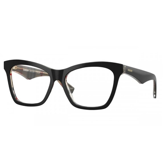 NEW BURBERRY EYEGLASSES BLACK/VINTAGE CHECK WOMEN EYEWEAR BURBERRY BE2416 4121 - Picture 1 of 3
